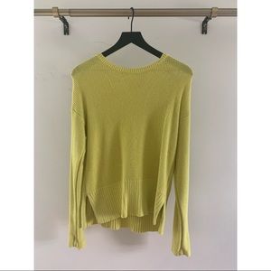 Neon yellow long sleeve sweater